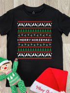 Merry Horsemas Ugly Sweater Youth Tee