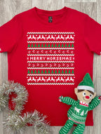 Merry Horsemas Ugly Sweater Youth Tee