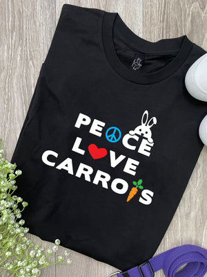 Peace, Love, Carrots Ava Women's Regular Fit Tee