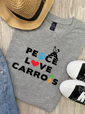 Peace, Love, Carrots Ava Women's Regular Fit Tee