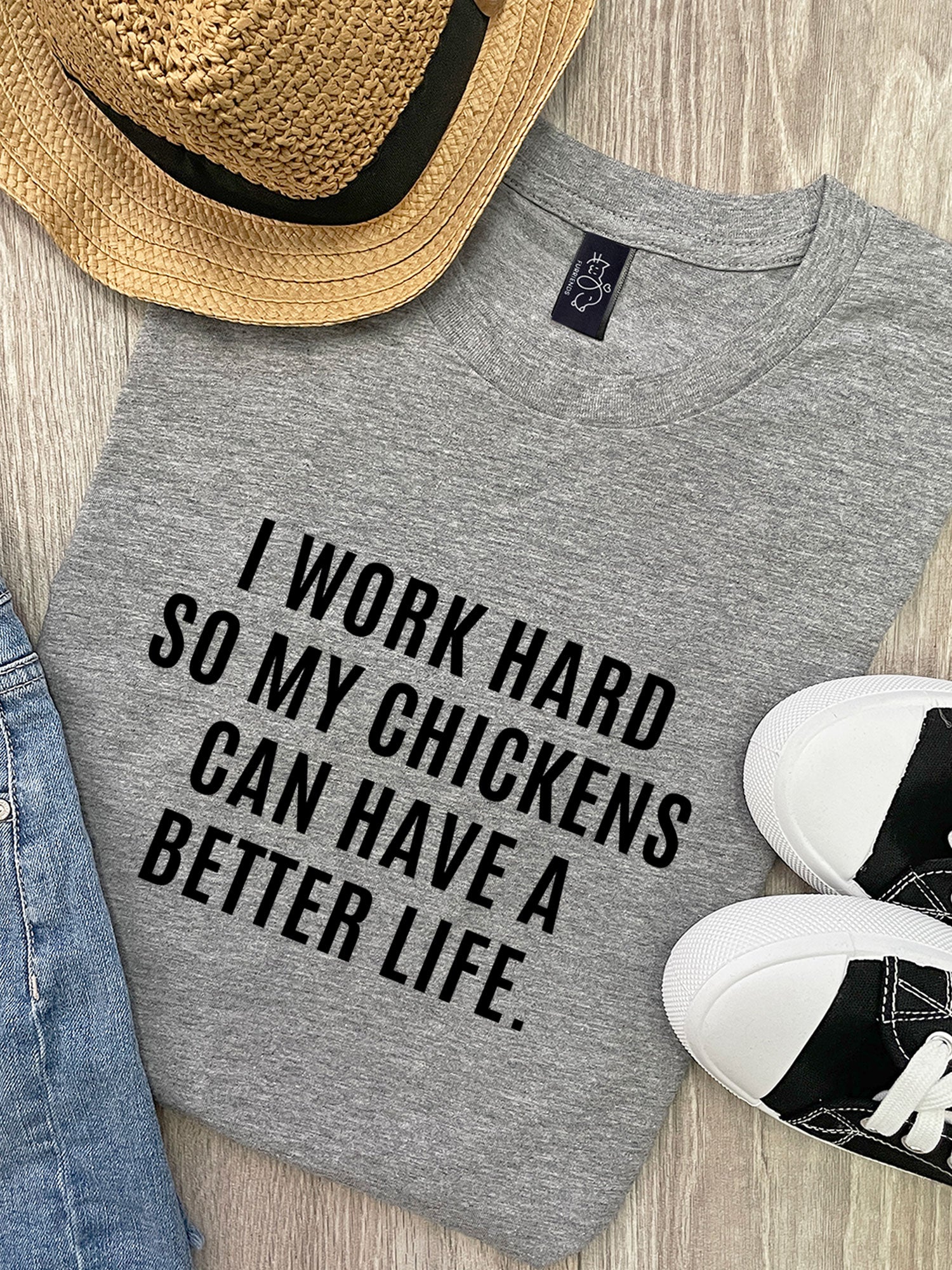 I Work Hard So My Chickens Can Have A Better Life Ava Women's Regular Fit Tee