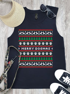 Merry Dogmas Ugly Sweater Marley Tank