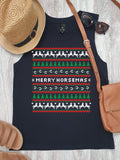 Merry Horsemas Ugly Sweater Marley Tank