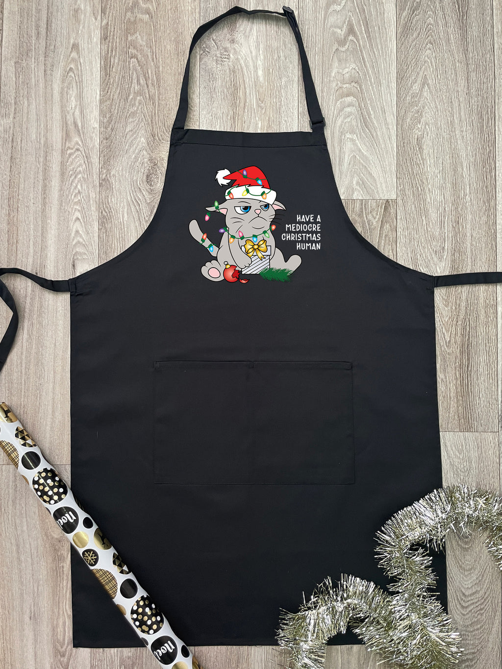 Mediocre Christmas Bib Apron