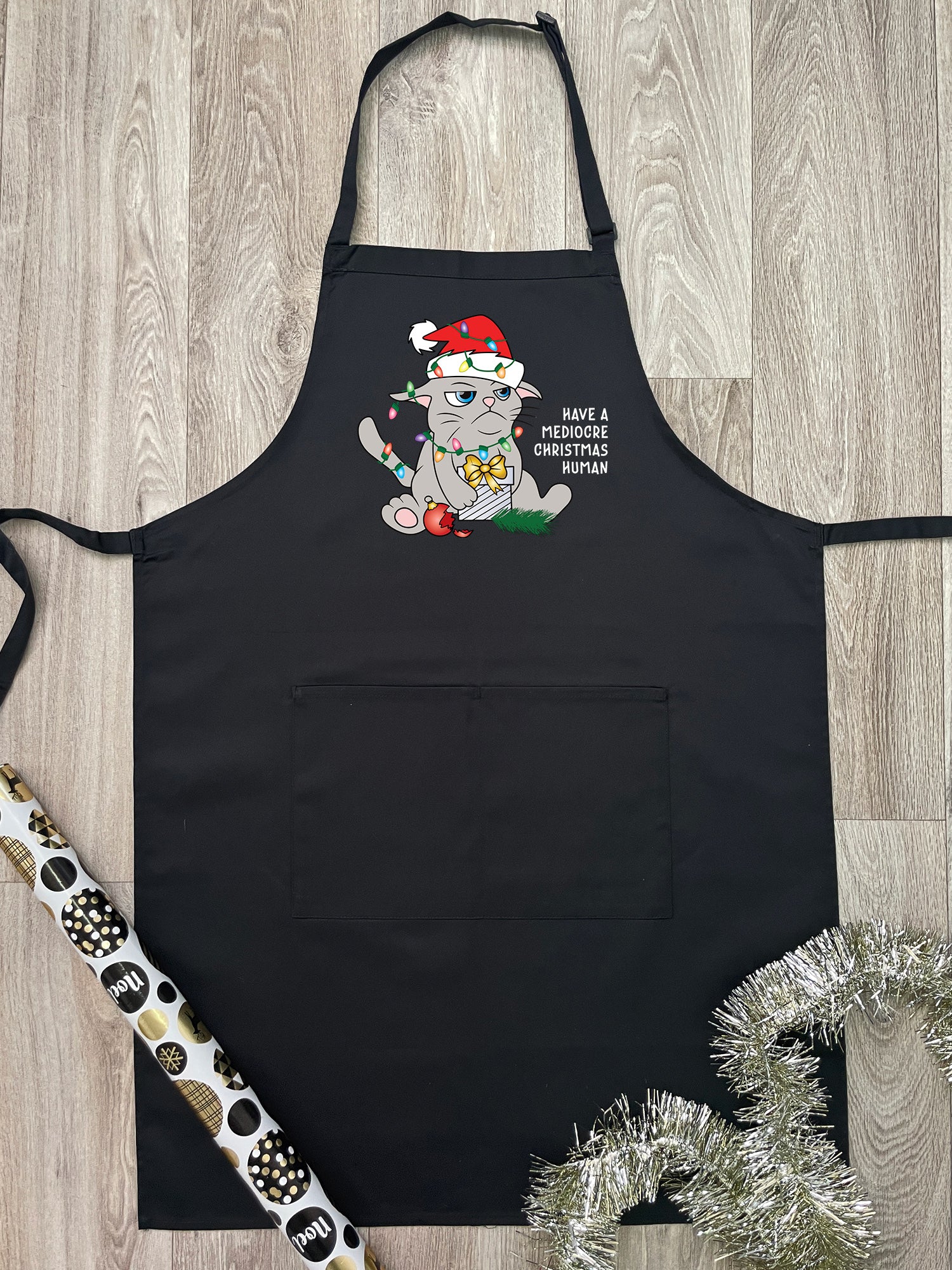 Mediocre Christmas Bib Apron