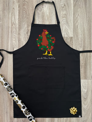 Peck The Halls Bib Apron