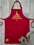 Meowy Christmas Bib Apron