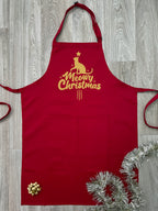 Meowy Christmas Bib Apron