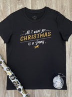 All I Want For Christmas Is A Pony Ava Women's Regular Fit Tee