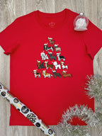 Merry Woofmas Tree Ava Women's Regular Fit Tee