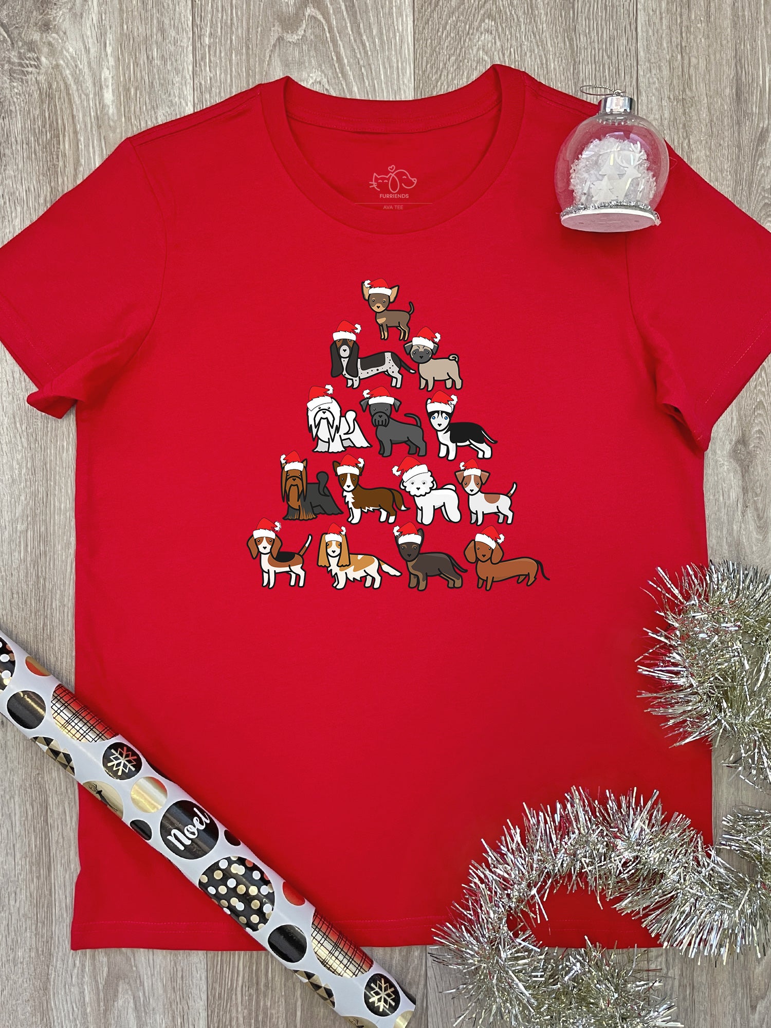 Merry Woofmas Tree Ava Women's Regular Fit Tee