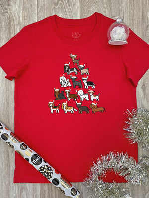Merry Woofmas Tree Ava Women's Regular Fit Tee