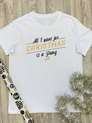 All I Want For Christmas Is A Pony Ava Women's Regular Fit Tee