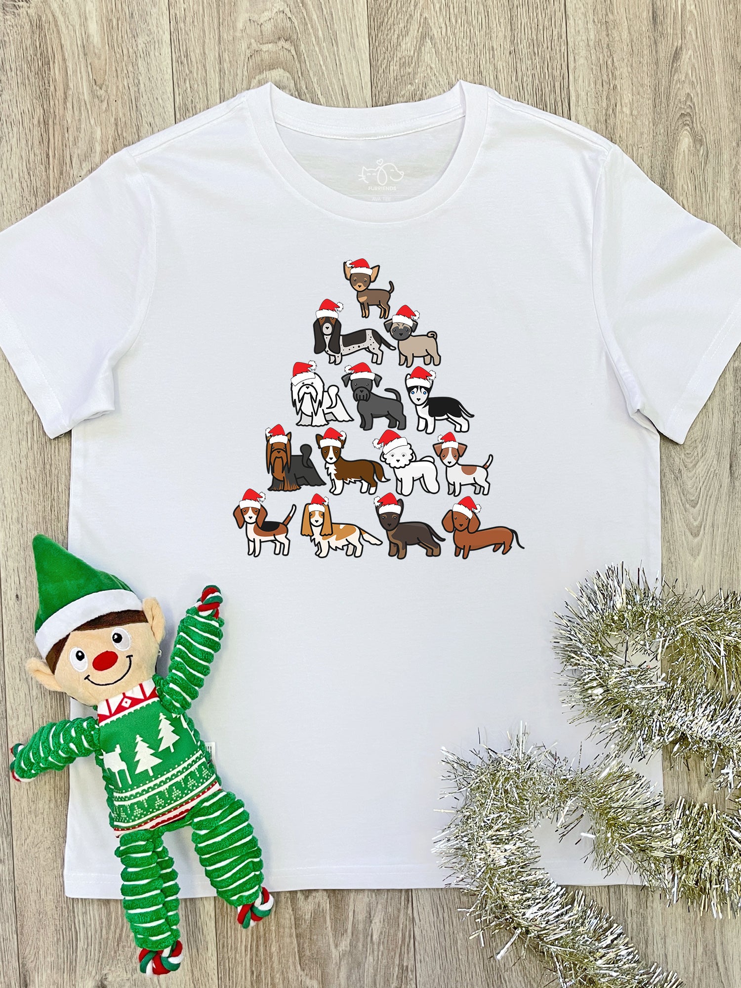 Merry Woofmas Tree Ava Women's Regular Fit Tee