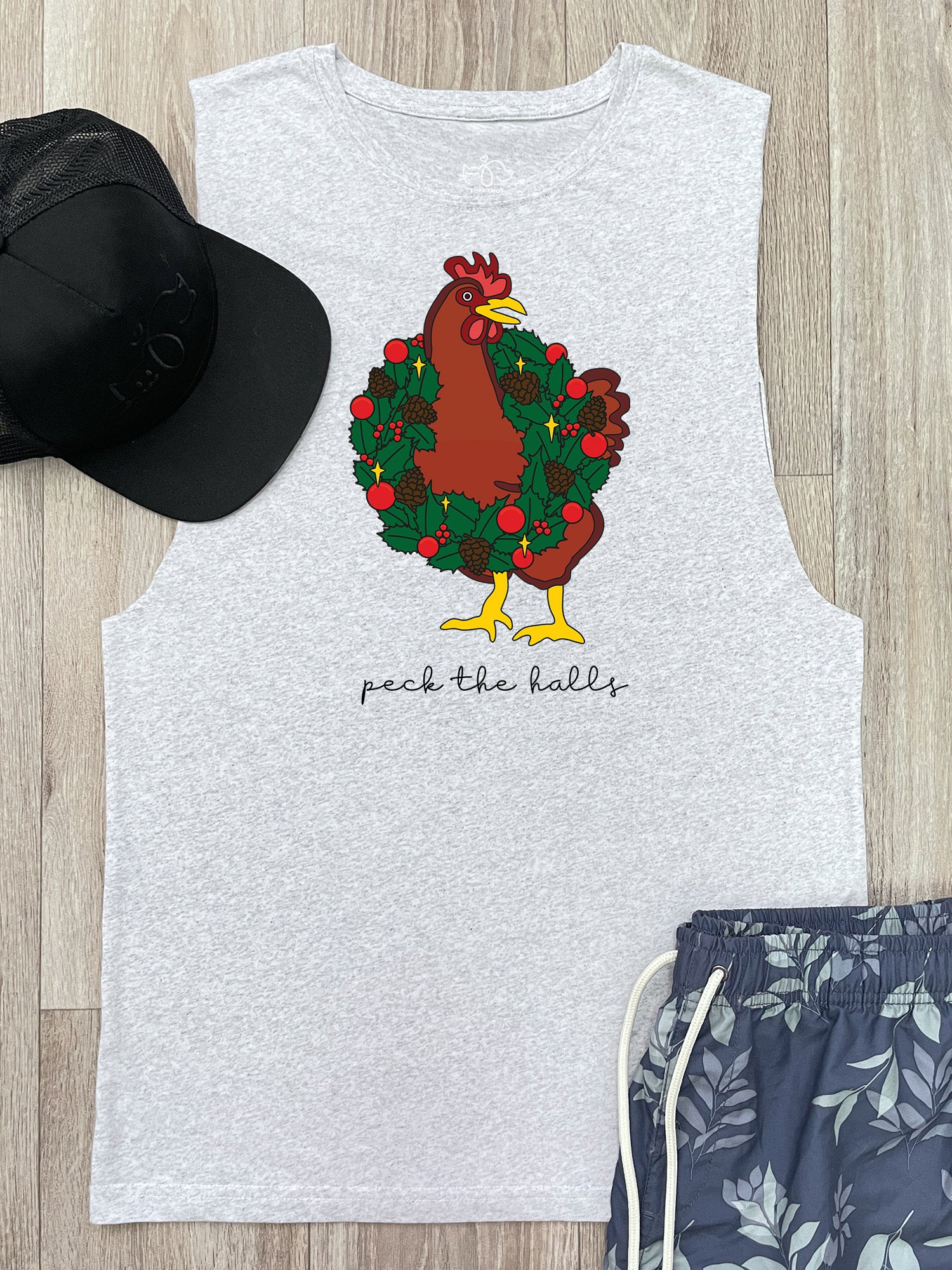 Peck The Halls Axel Drop Armhole Muscle Tank