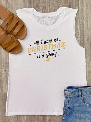All I Want For Christmas Is A Pony Marley Tank