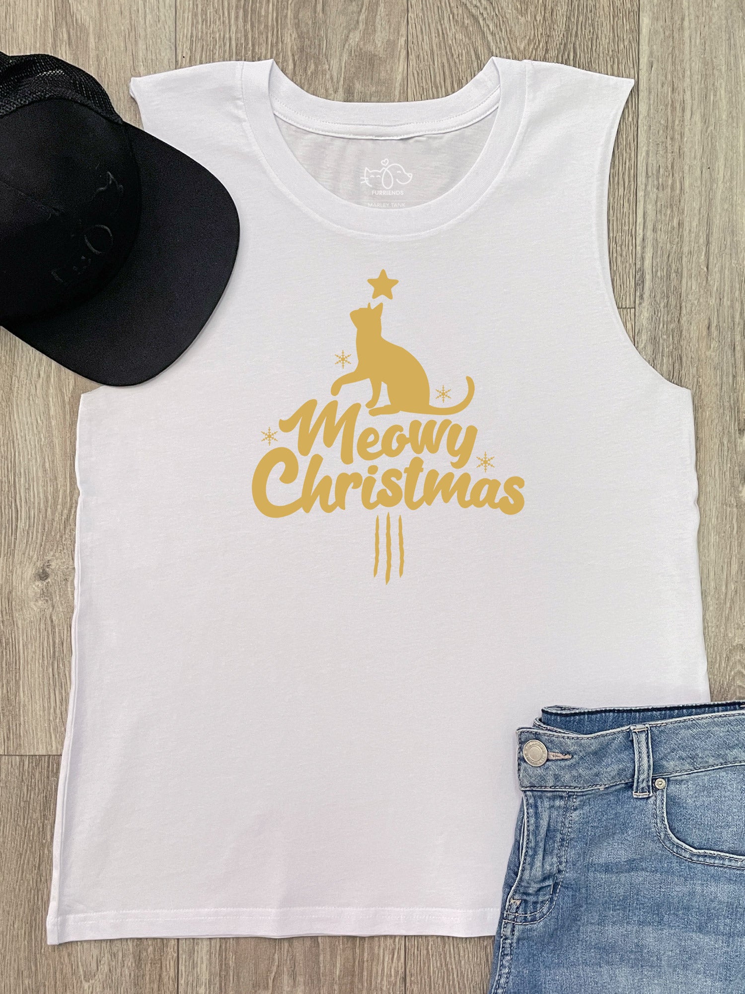 Meowy Christmas Marley Tank