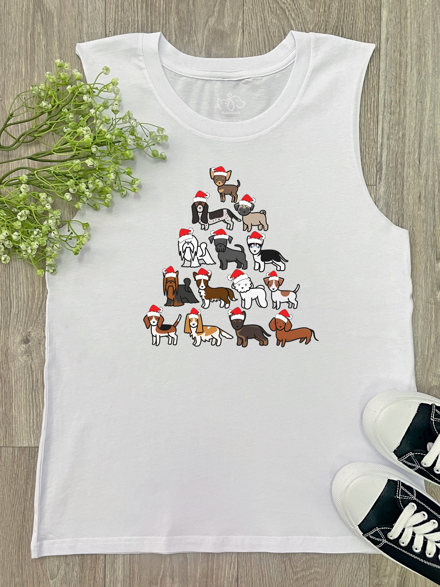 Merry Woofmas Tree Marley Tank