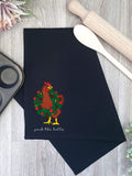 Peck The Halls Tea Towel