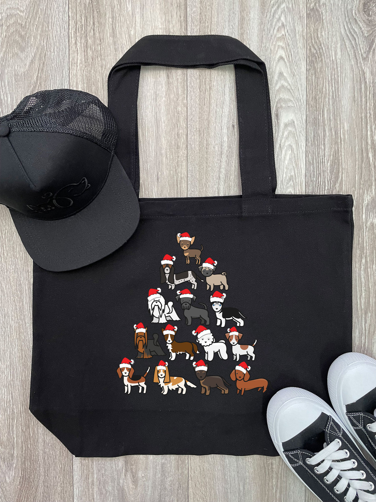 Merry Woofmas Tree Stella Tote Bag
