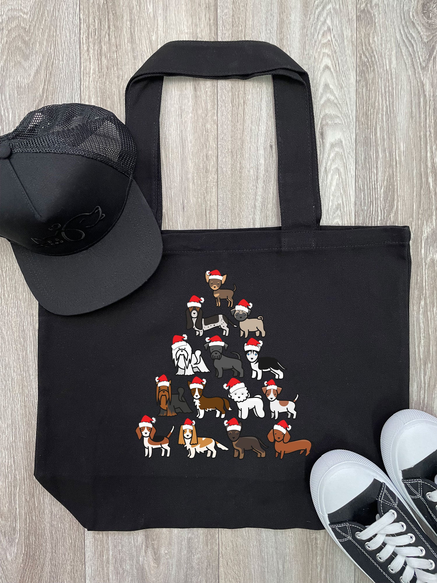 Merry Woofmas Tree Stella Tote Bag