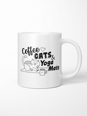 Coffee Cats & Yoga Mats Ceramic Mug