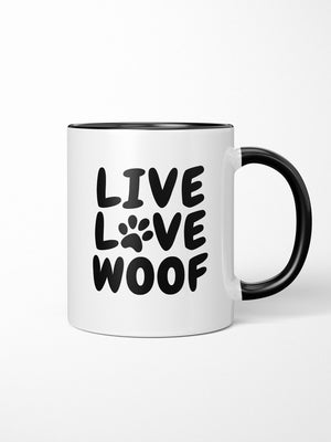 Live Love Woof Ceramic Mug