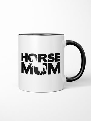 Horse Mum Silhouette Ceramic Mug