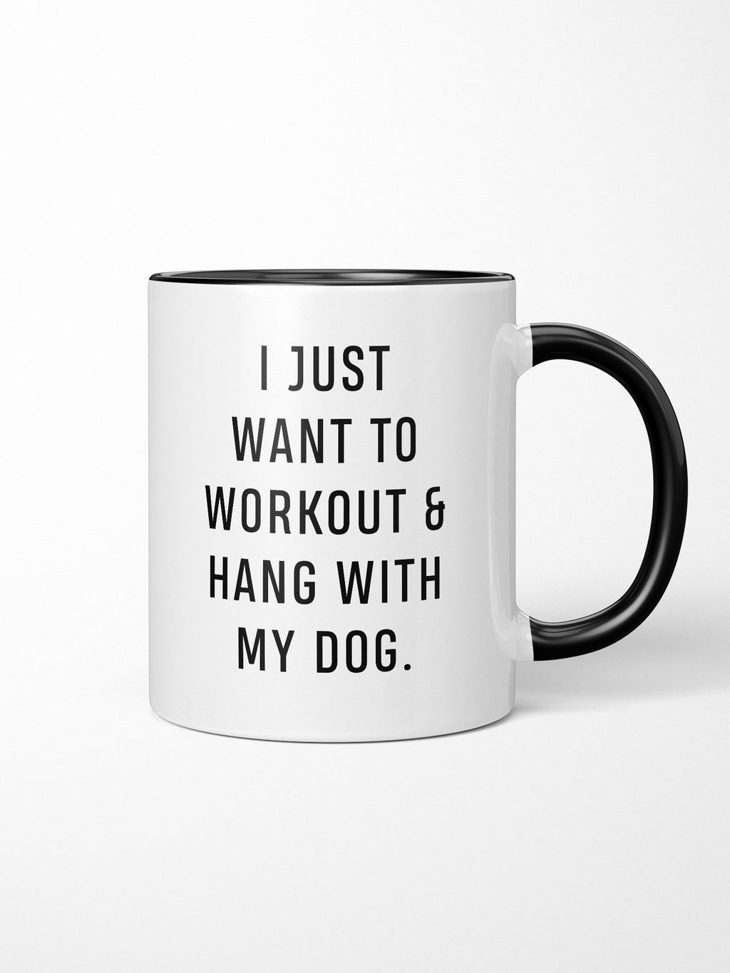 Workout & Hang With My Dog Ceramic Mug