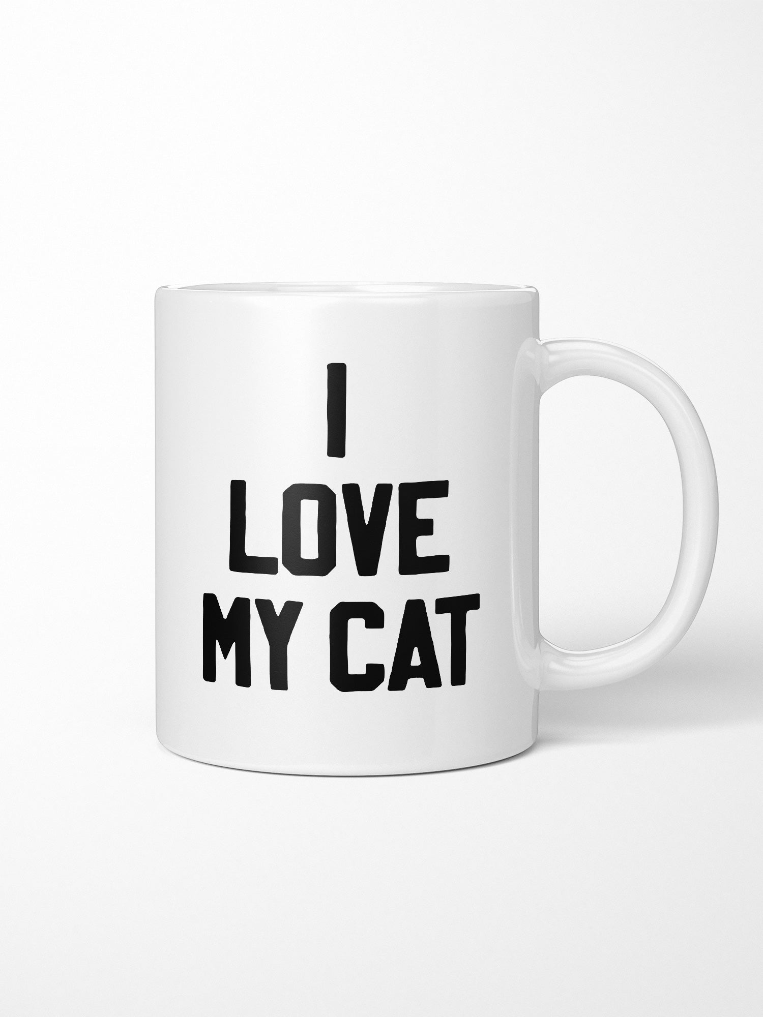 I Love My Cat Ceramic Mug
