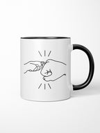 Paw Fist Bump Ceramic Mug