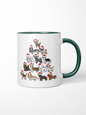 Merry Woofmas Tree Ceramic Two Tone Mug