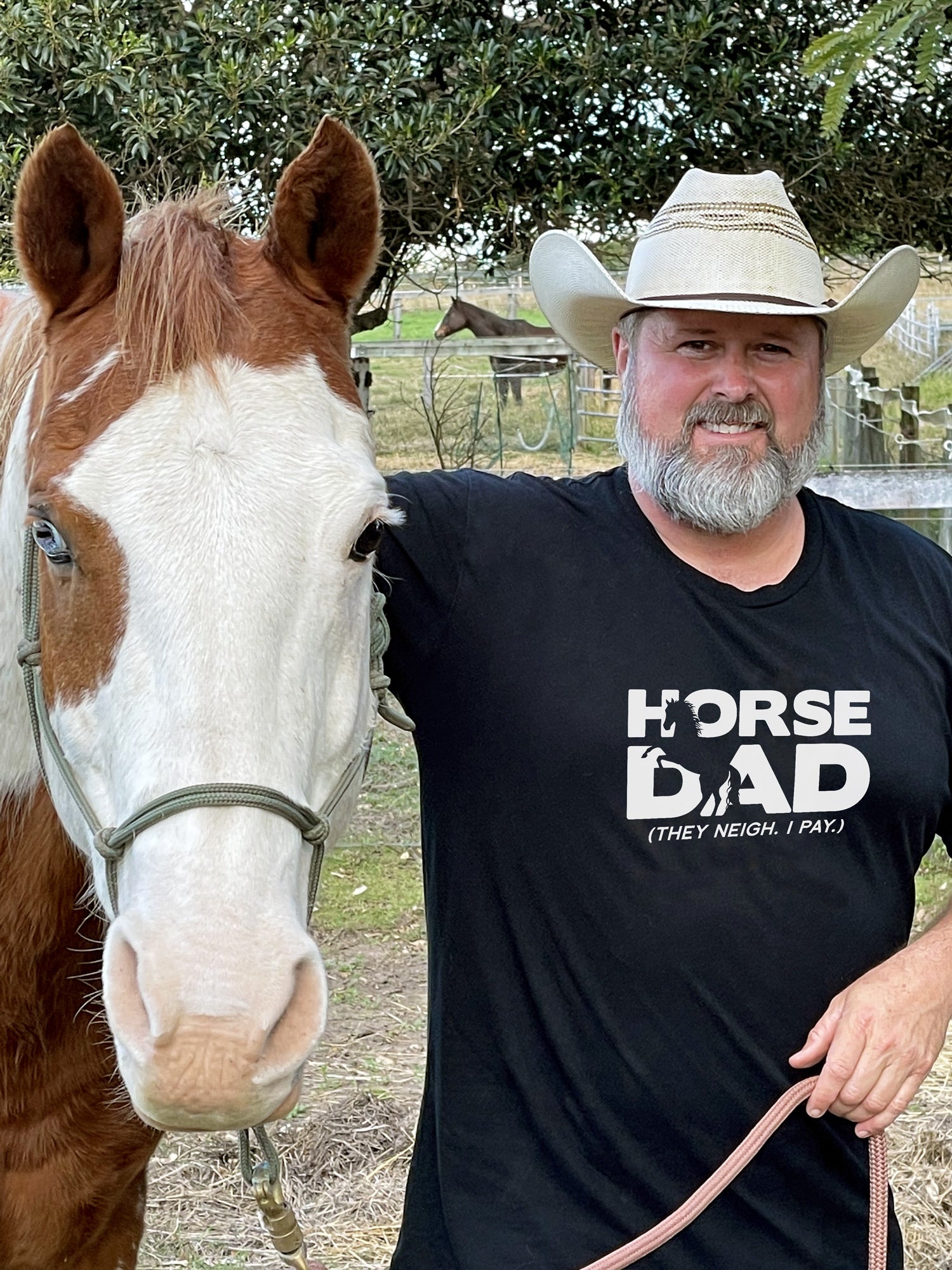 Horse Dad. They Neigh I Pay. Essential Unisex Tee