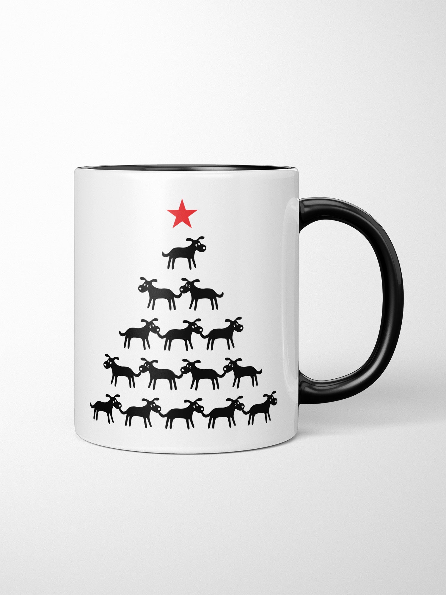 K9 Christmas Tree Ceramic Two Tone Mug