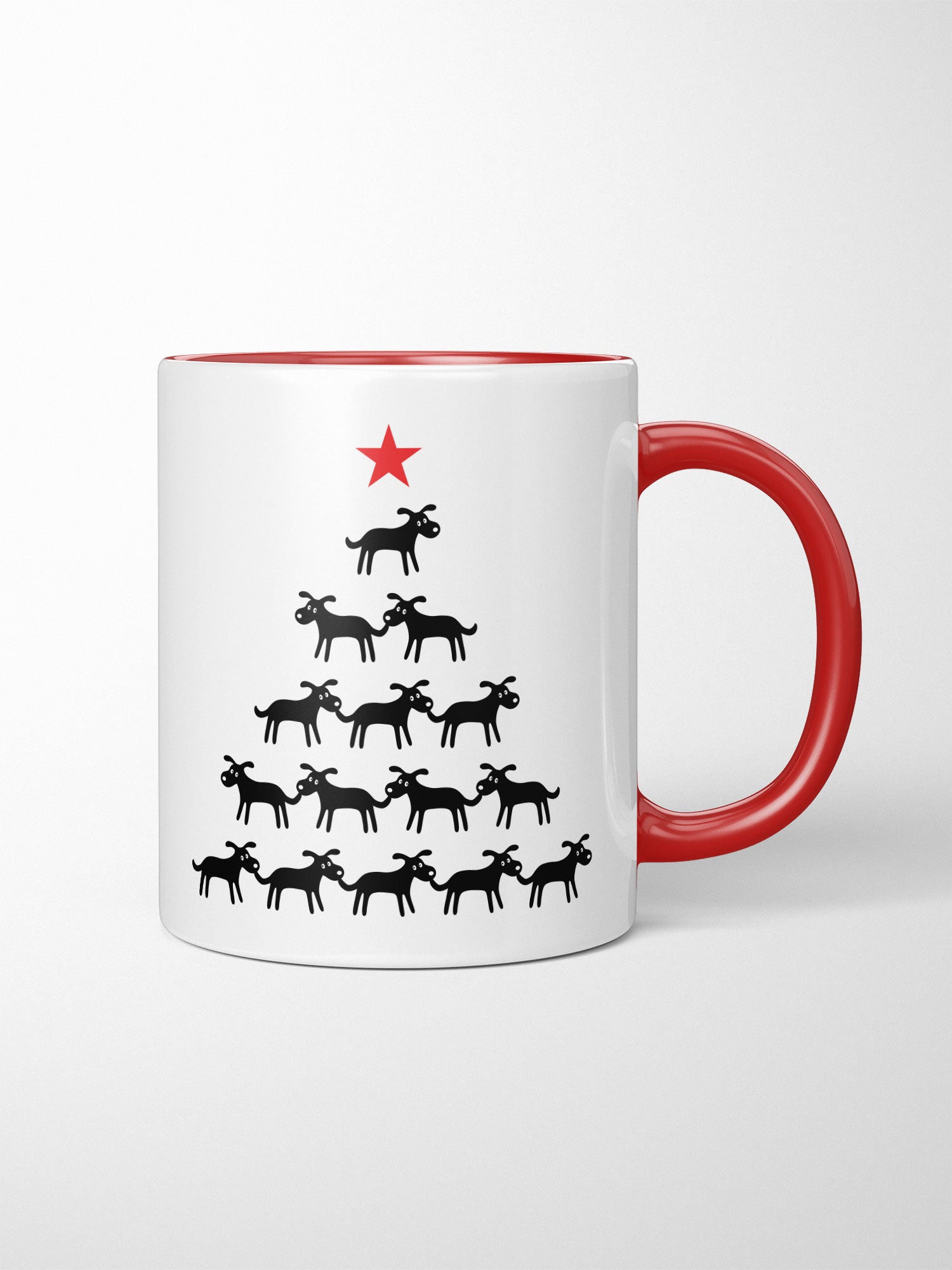 K9 Christmas Tree Ceramic Two Tone Mug