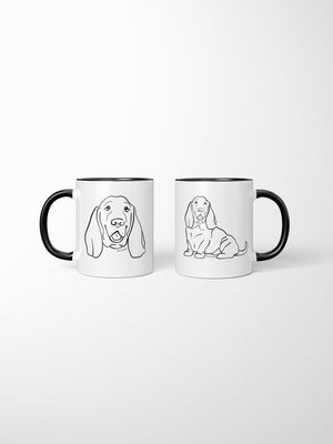 Basset Hound Ceramic Mug