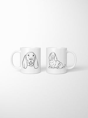 Basset Hound Ceramic Mug