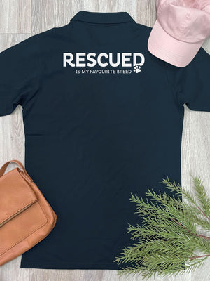 Rescued Is My Favourite Breed Unisex Polo Shirt