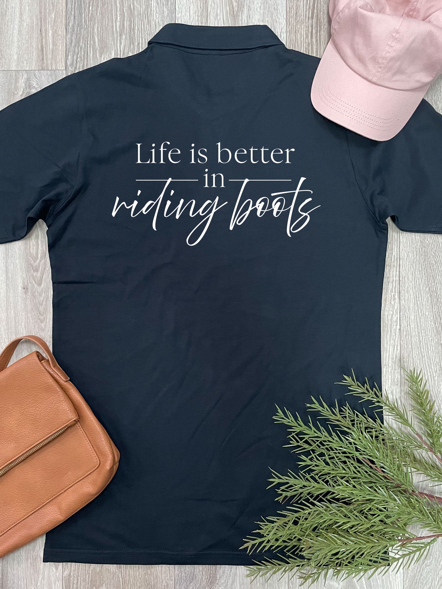 Life Is Better In Riding Boots Classic Polo Shirt