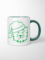 Santa Claws Ceramic Two Tone Mug