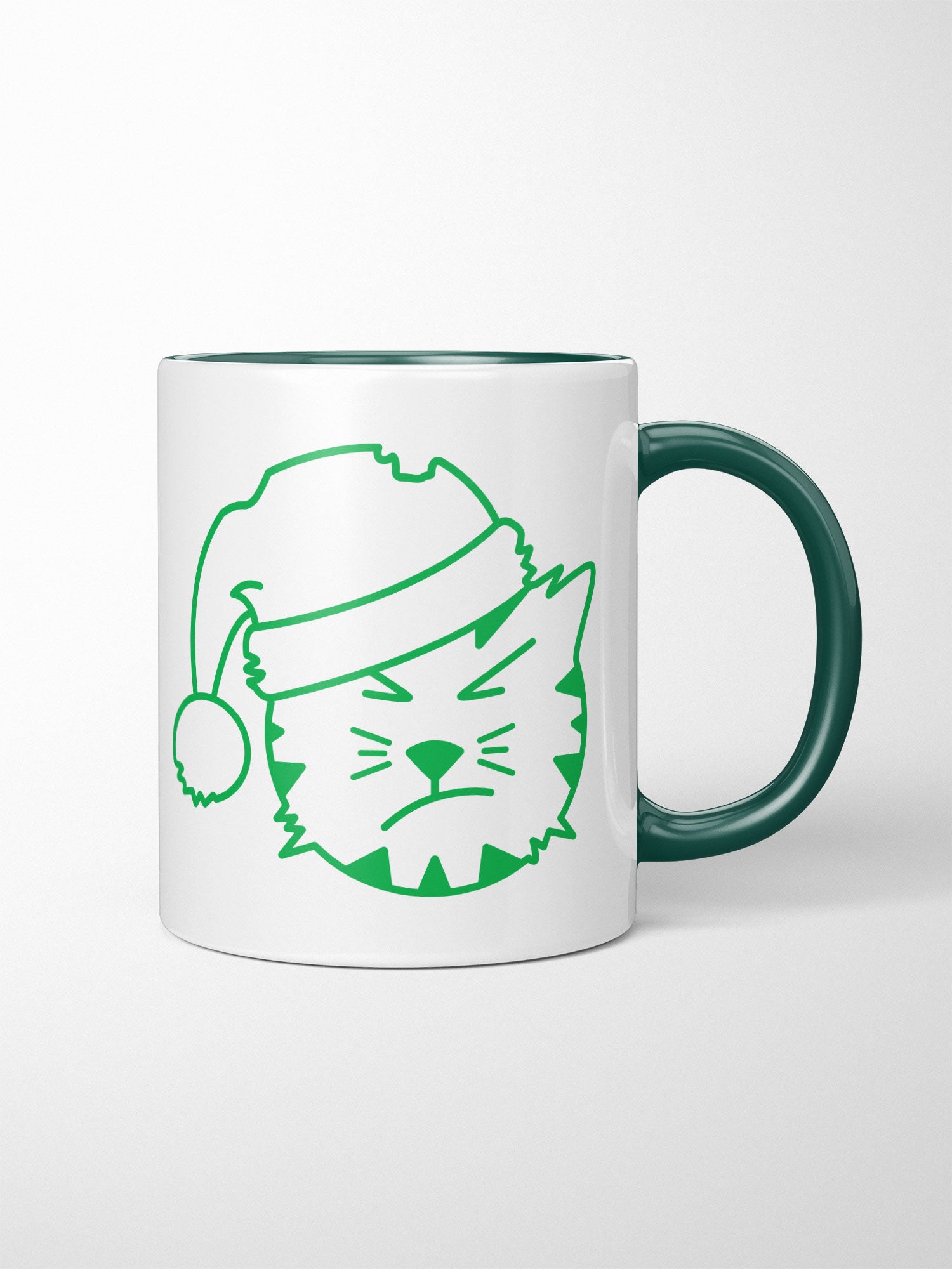 Santa Claws Ceramic Two Tone Mug