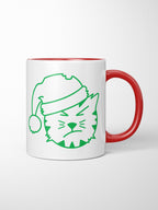 Santa Claws Ceramic Two Tone Mug