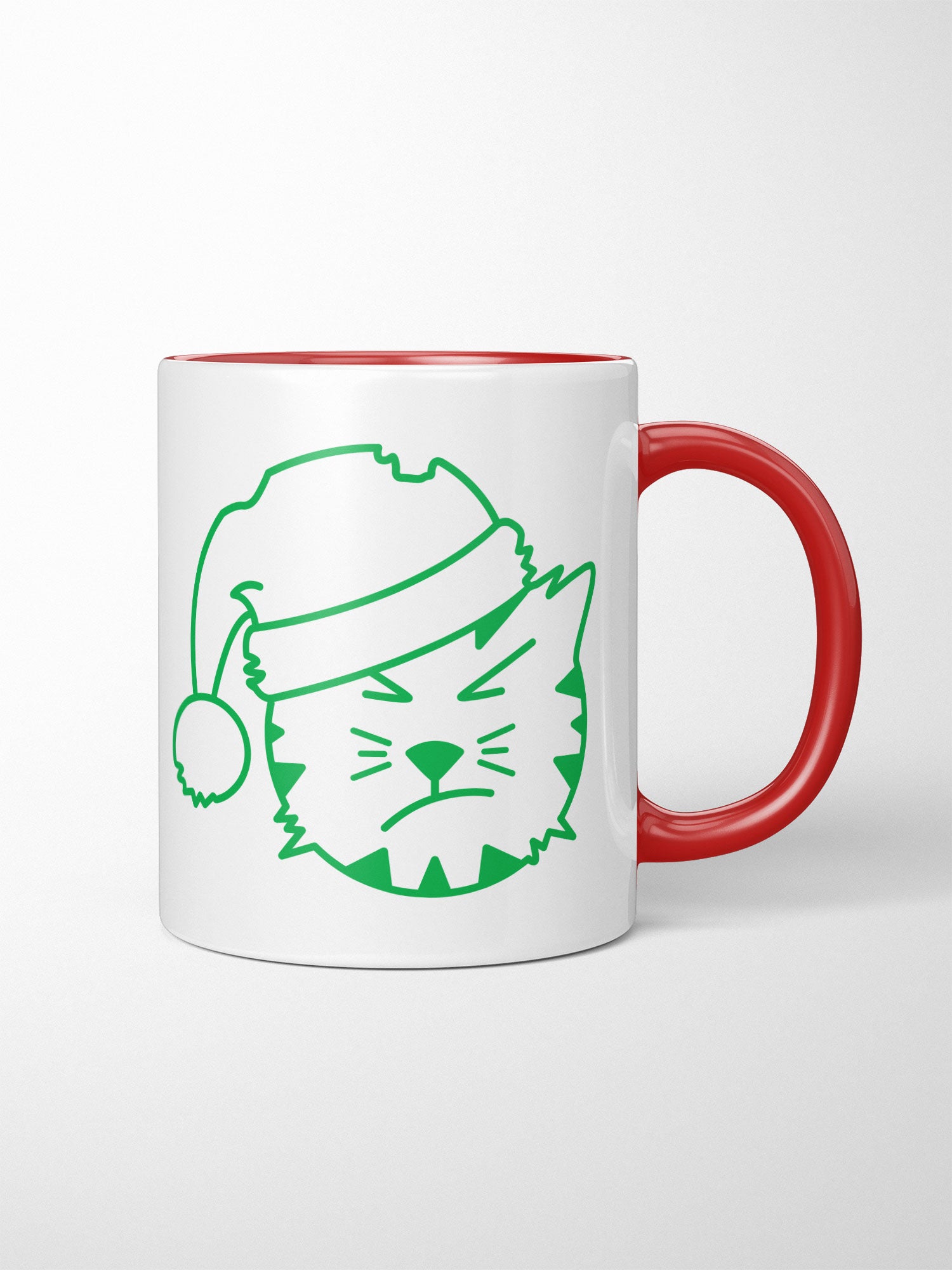 Santa Claws Ceramic Two Tone Mug