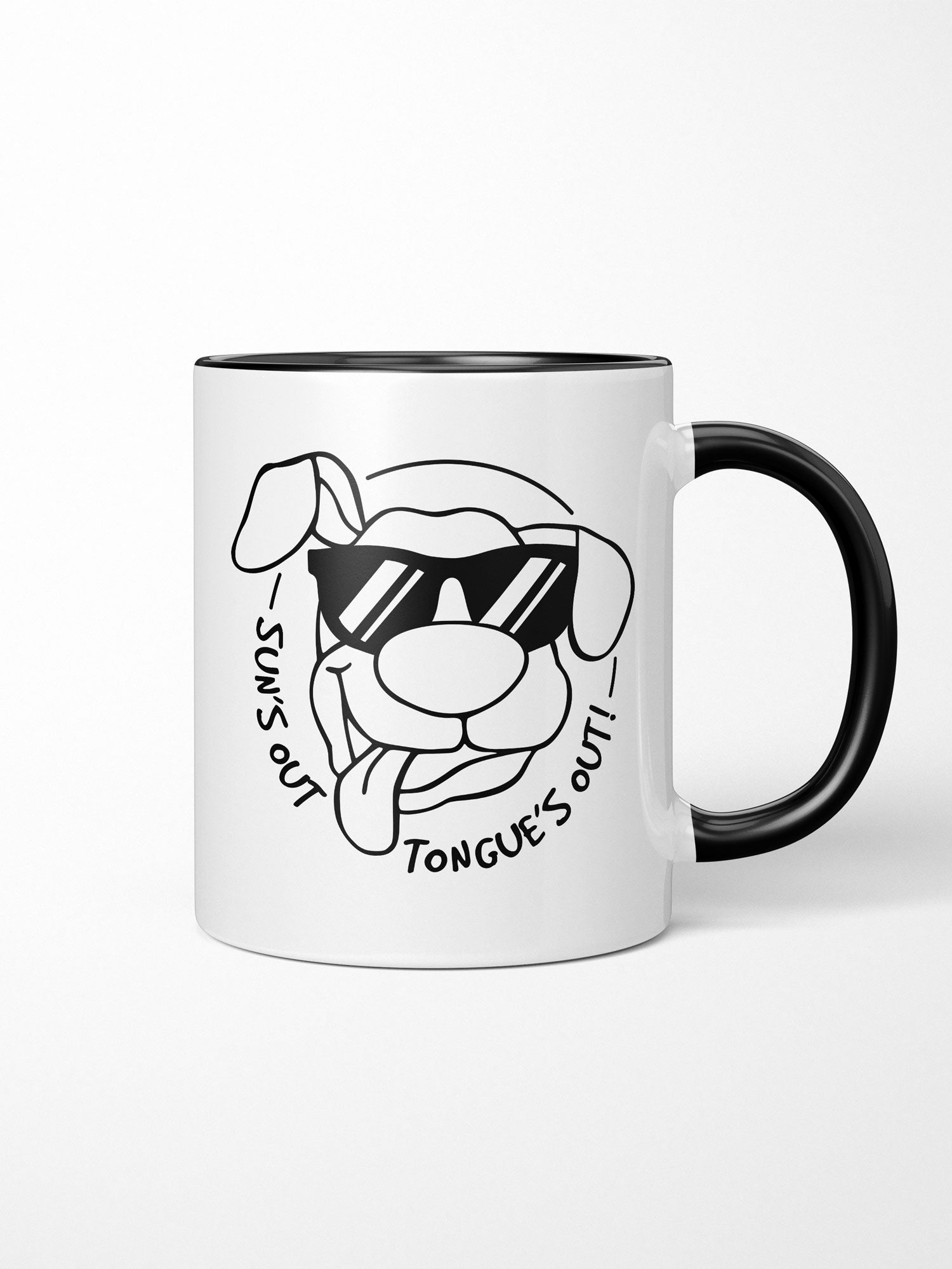Sun's Out Tongue's Out Ceramic Mug