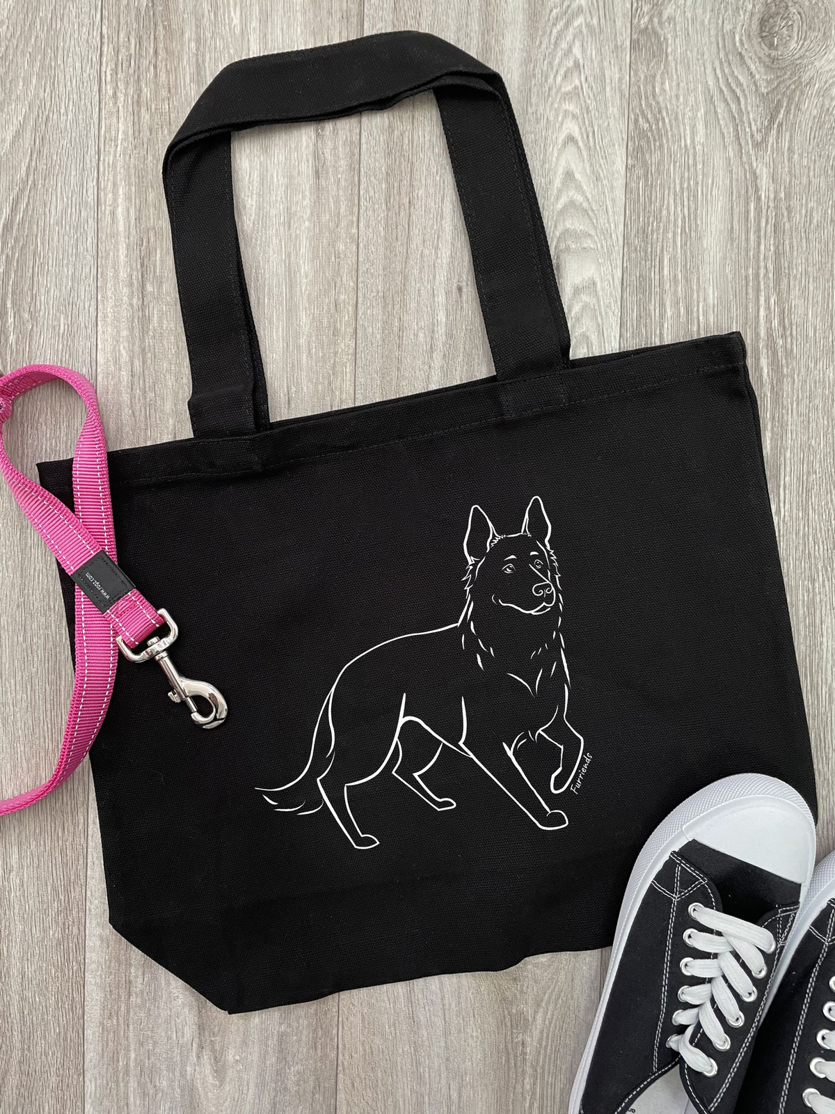 German Shepherd Cotton Canvas Shoulder Tote Bag Furriends Australia