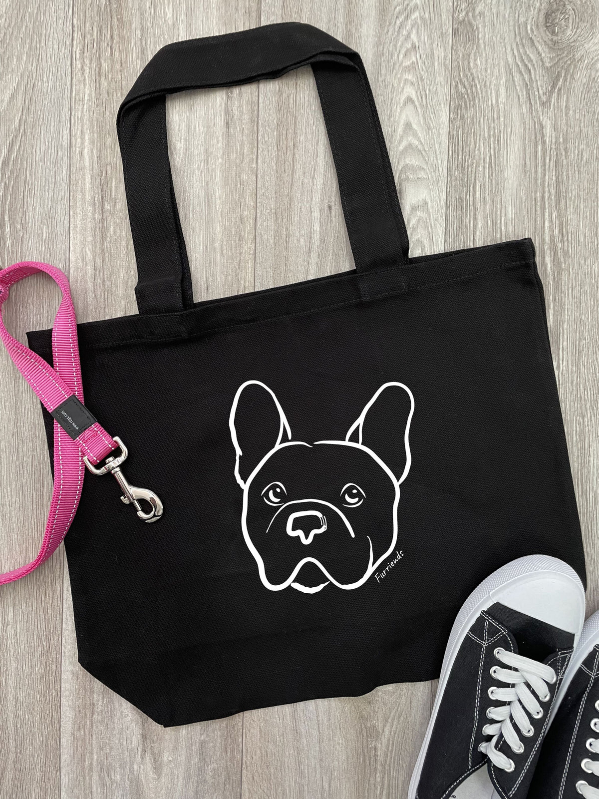 French Bulldog Cotton Canvas Shoulder Tote Bag Furriends Australia