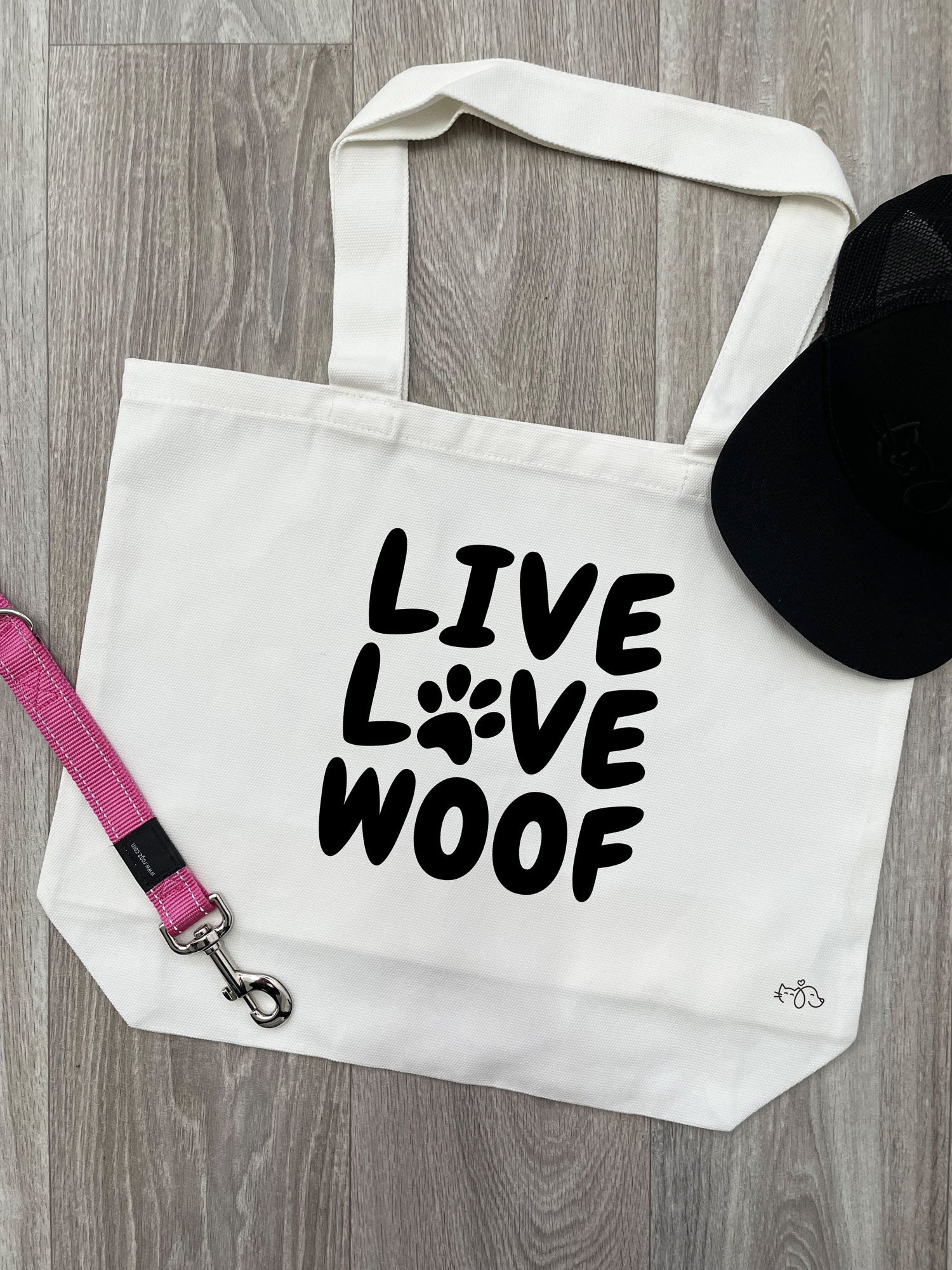 Live Love Woof Stella Tote Bag