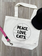 Peace. Love. Cats. Stella Tote Bag