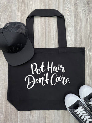 Pet Hair Don't Care Cotton Canvas Shoulder Tote Bag