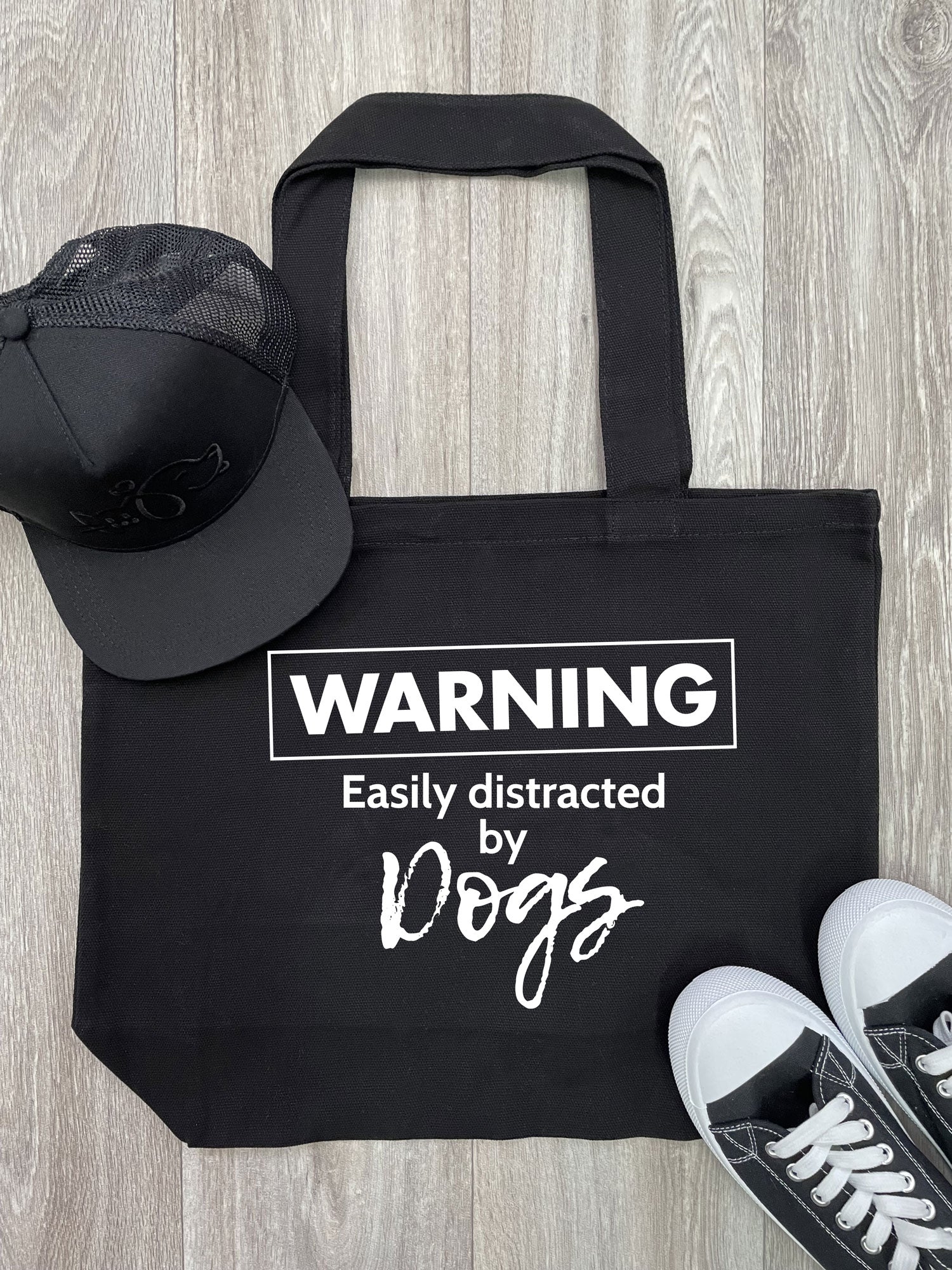 Warning. Easily Distracted By Dogs Stella Tote Bag